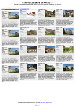 Journal immobilier 77