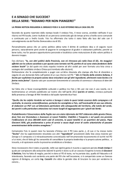 ea senago che succede?
