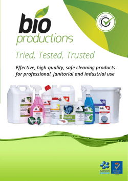 Our products Tried, Tested Trusted - Bio