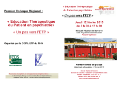 Education Th&eacute;rapeutique du Patient en Psychiatrie, un Pas Vers l`ETP