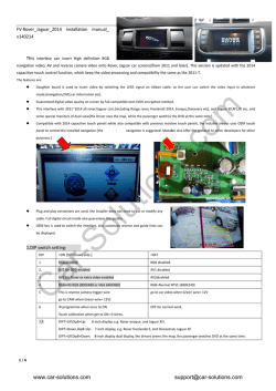 Download installation guide for Range Rover/Jaguar video interface