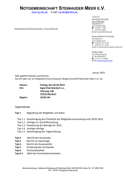 Einladung (pdf) - Notgemeinschaft Steinhuder Meer eV