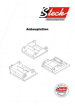 Anbauplatten - Gebr. Steck GmbH