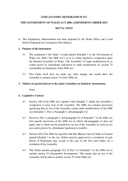 The Government of Wales Act 2006