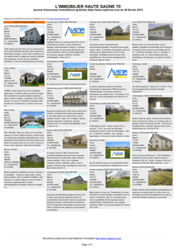 Journal immobilier 70