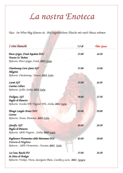 I vini rossi - Al Monastero