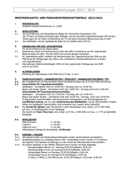 HVB-Durchf&uuml;hrungsbestimmungen Saison 2013/2014