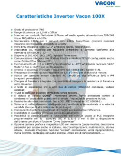 Caratteristiche Inverter Vacon 100X