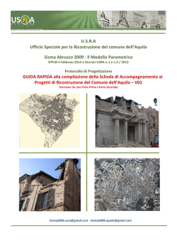 Guida Rapida alla compilazione della Scheda di