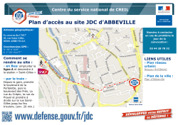 Plan d`accès au site JDC d`ABBEVILLE