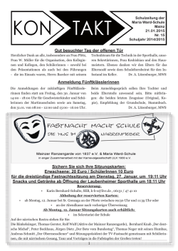 Gut besuchter Tag der offenen T&uuml;r Sichern Sie sich Ihre