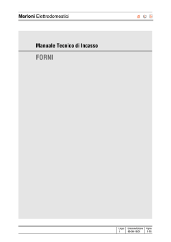 Manuale Tecnico di Incasso - Indesit Company