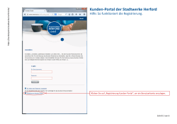 Kunden-Portal: So funktioniert die Registrierung.