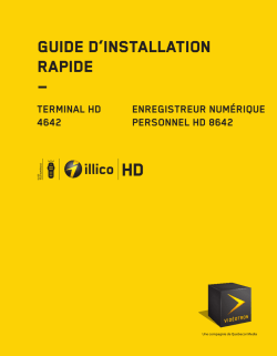 GUIDE D`INSTALLATION RAPIDE &mdash;