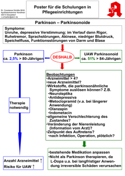 Parkinson – Parkinsonoide - Apothekerkammer Nordrhein