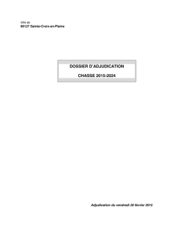 dossier d`adjudication chasse 2015-2024