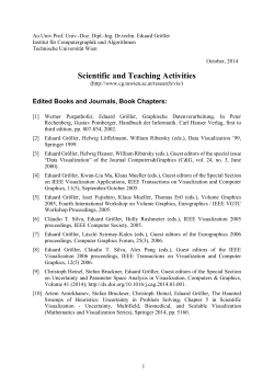 Edited Books and Journals, Book Chapters