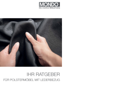 Ratgeber f&uuml;r Polsterm&ouml;bel mit Lederbezug