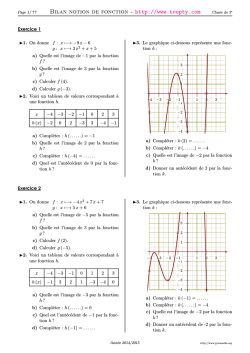 Fiche d`exercices N&deg;3