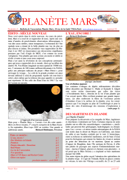 Bulletin n° 6 - Planète Mars
