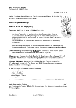 Einkehrtag in Ensdorf - Kath. Pfarrei St. Martin Amberg
