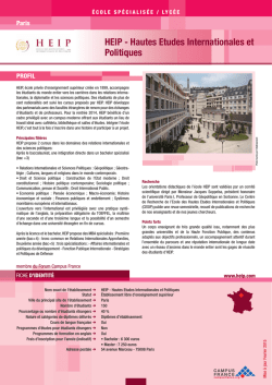 HEIP - Hautes Etudes Internationales et Politiques