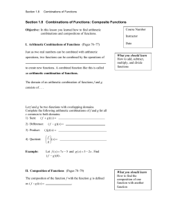 Section 1.8 - Larson Precalculus