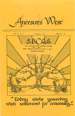 Ancestors West-Vol 7 No. 4-1981