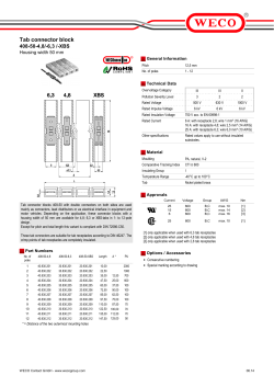 Tab connector block 408-50-4,8/-6,3/-XBS