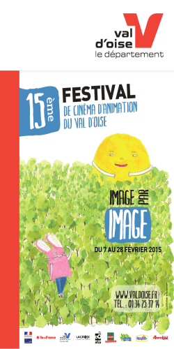 Programme 2015 du Festival Image par Image