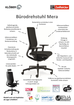 Bürodrehstuhl Mera - Zeilfelder Vertrieb GmbH
