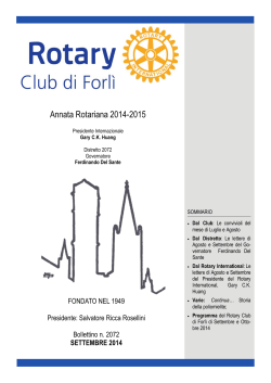 Annata Rotariana 2014-2015
