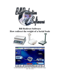 Bill Redirect Software How redirect the weight of a