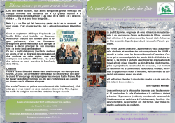 Le trait d`union – L`Orée des Bois - `EHPAD