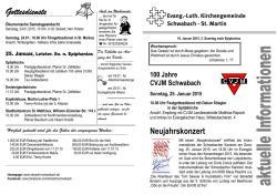 Gottesdienste - Kirchengemeinde Schwabach