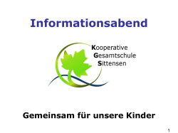 KGS Sittensen - Informationsabend