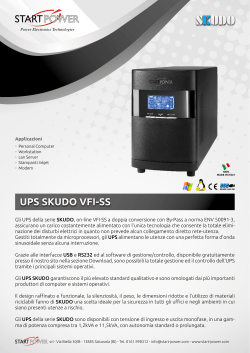 UPS SKUDO VFI-SS - Start Power Srl