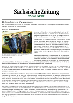 IT-Spezialisten auf Wachstumskurs