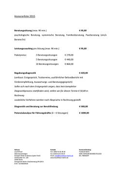 Honorarliste 2015 - Leuchtfeuer Berlin