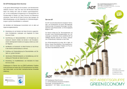 Flyer ADT-Arbeitsgruppe Green Economy