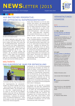 NEWSletter |2015 - Europe