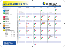 ABFALLKALENDER 2015