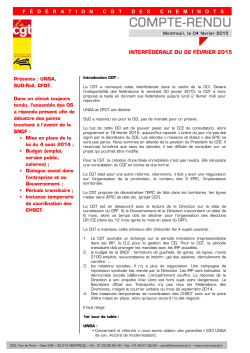 Lire le Tract - Syndicat CGT des Cheminots de Nîmes