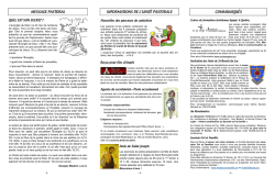 Feuillet du 8 f&eacute;vrier 2015 - Paroisse Saint-Nicolas-de