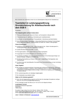 Teamleiter - Landkreis Lörrach