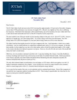 JC Clark Adaly Fund November 2014