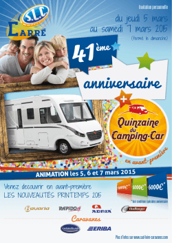 anniversaire - Sud Loire Camping-cars