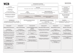 Organigramm des WZB (PDF)