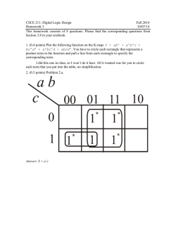 HW 3 Answers
