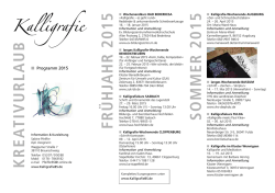 Download Programm 2015 - Sabine Pfeiffer Grafik